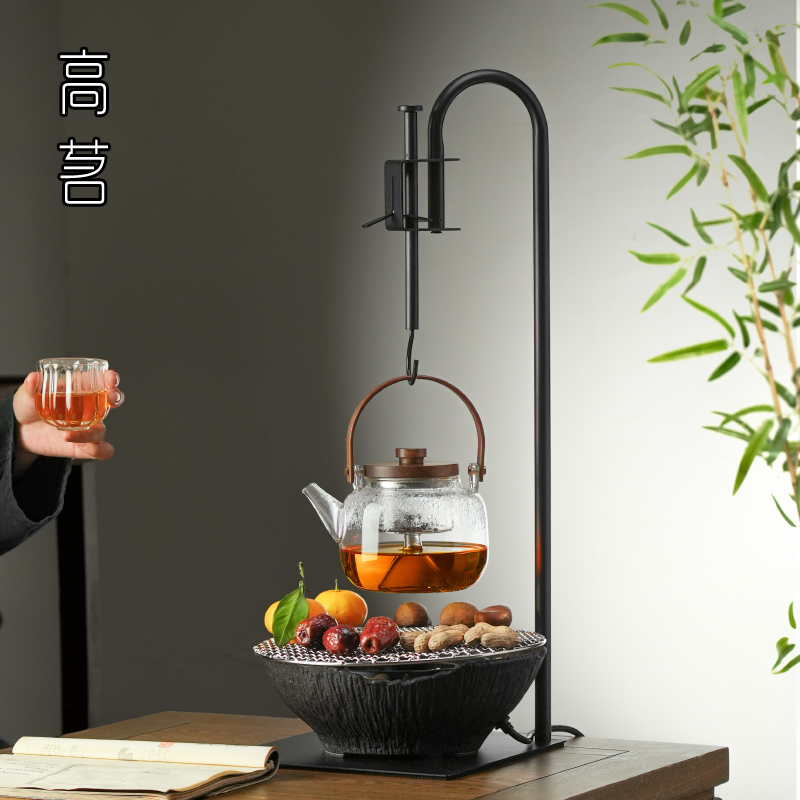 Net red walled oven cooking tea electric stove full set of electric pottery stove cooking teapot tea set Set of tea set in the hook suspension room-Taobao