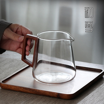 Japanese Glass Road cup large capacity 500ml with handle heat-resistant tea male Cup kung fu tea tea set tea divider