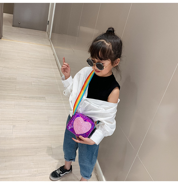 Vẻ đẹp vụ nổ laser Công chúa túi cô gái trẻ em Túi Messenger thời trang túi Chao Meng cô bé túi đeo vai - Túi bé / Ba lô / Hành lý túi xách trẻ em