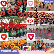 Kindergarten Games Cheerleading Wire Wreath Student Gymnastics Hand Dance Props Adult Square Dance Hand Flower