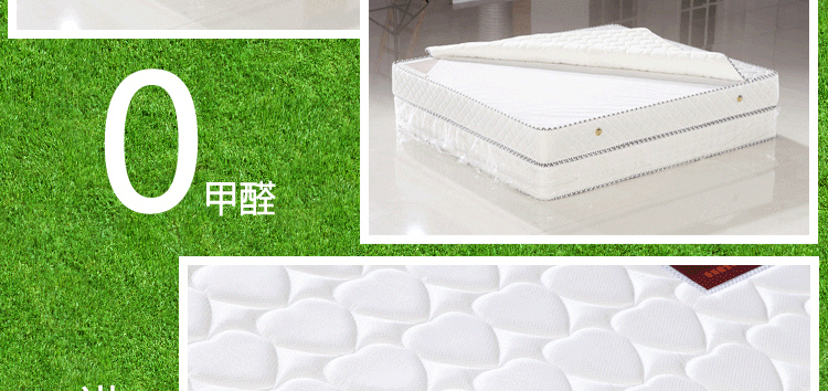 Nệm lò xo thân thiện với môi trường Đệm lò xo tự nhiên thân thiện với môi trường Nệm lò xo trắng 1.5 / 1.8 mềm và cứng mục đích kép - Nệm đệm everon chính hãng