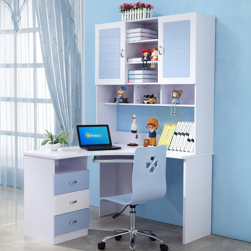 Kaleburg Children S Desk Bookcase Bookshelf Combination Pink Girl