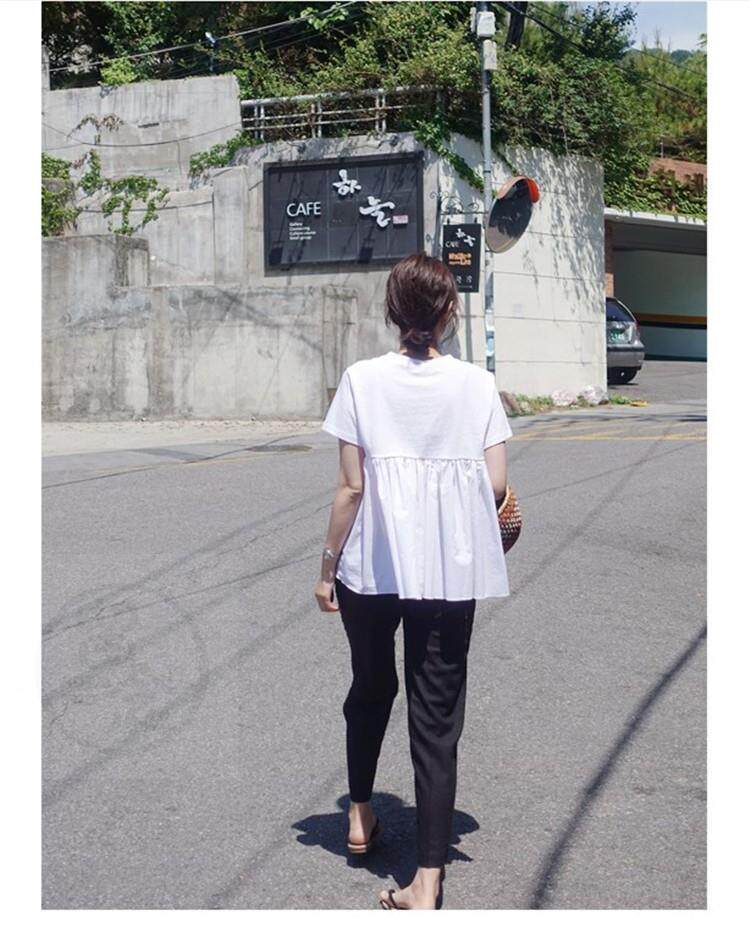 товар из китая None (Ins Super Hot T-shirt Women's Short Sleeved Summer Clothes