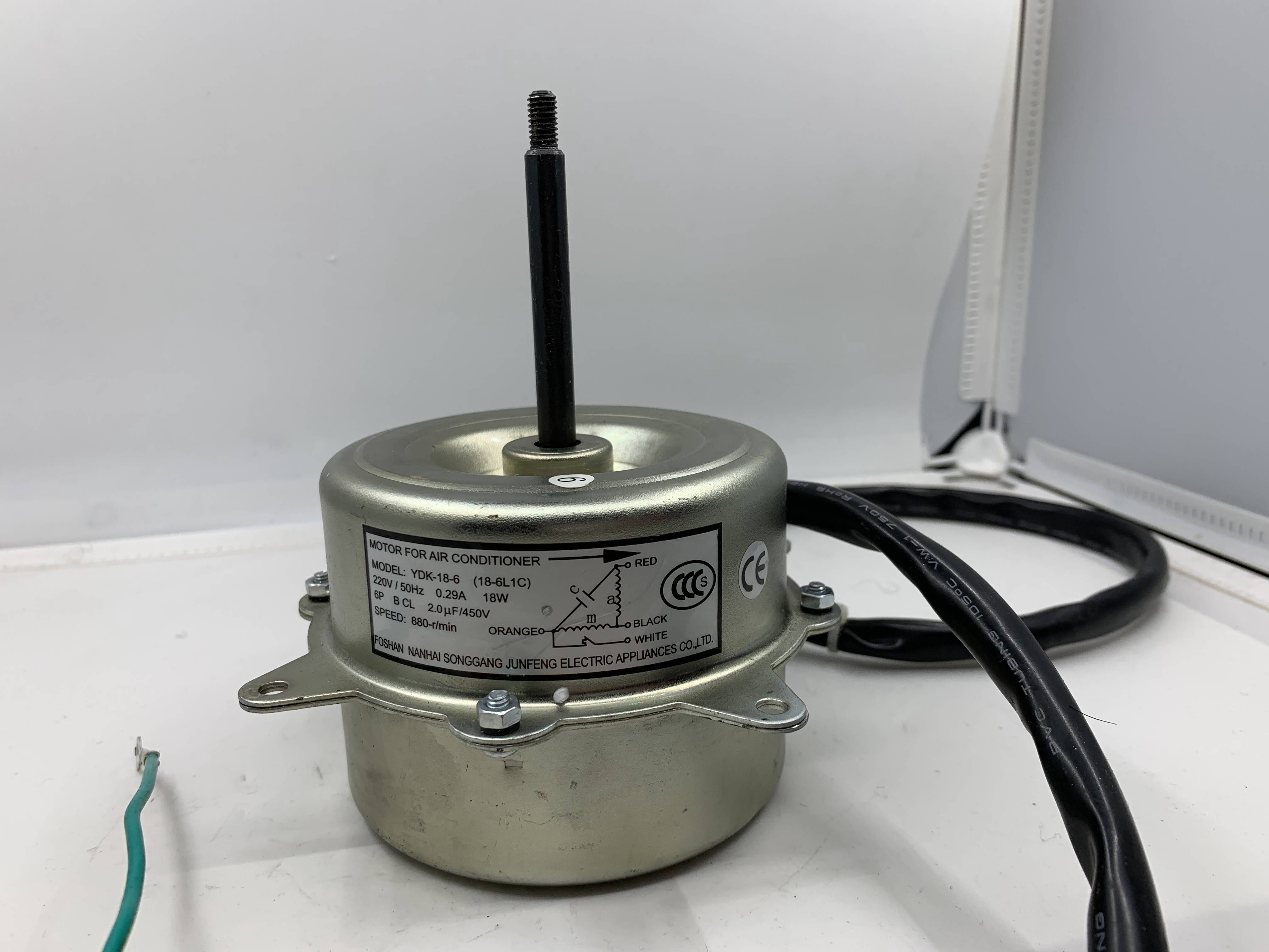 New YDK-18-6 (18-6L1C) air conditioner ROHS external motor motor 18W fan cooling