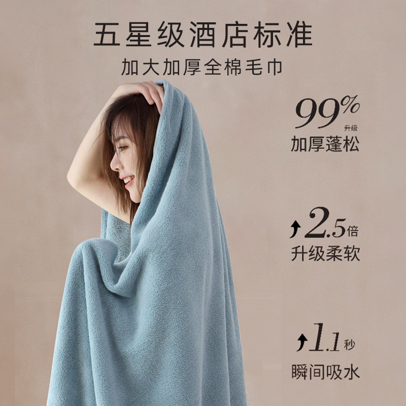 Steford Bath Towel Wraps the Whole Body, Large Size, Pure Cotton, Full-Body Wrap, Large Towel, Bath Towel for Women, High-End Feel