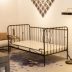 Châu Âu giường sắt trắng giường công chúa căn hộ nhỏ 1.21.51.8 Single Double single chung cư giường trẻ em - Giường