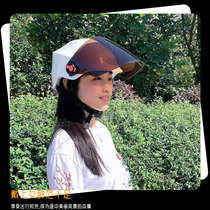 LEQA electric car Harley helmet summer male and female children semi-helmet sunscreen practical lightweight battery car helmet