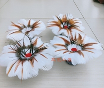 Phoenix Ancient City Pure Handmade Chicken Hair Shuttlecock Folk Sports Shuttlecock Keys Subadult Children Feather Chicken Shuttlecock