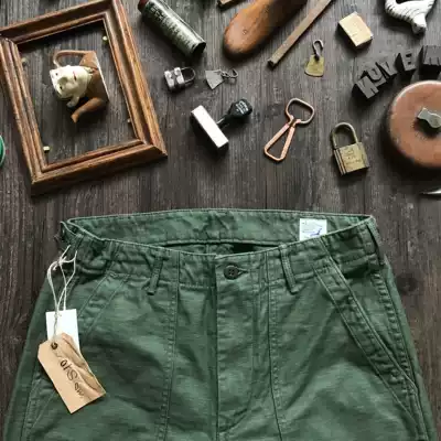 Spot OrSlow Japan-made FATIGUE PANTS slim-fit improved olive green OG107 trousers