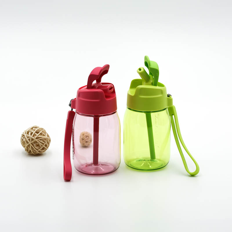 Tupperware Cup CC Penguin Cup 350ML rơm chống rò rỉ và chống rơi mini cốc nhỏ trẻ em mới - Tách bình giữ nhiệt thủy tinh