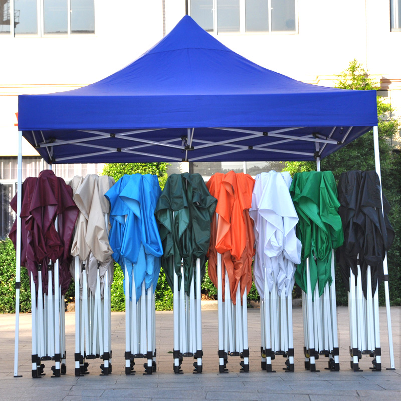 Outdoor tent shading stall large umbrella four-legged canopy four corners advertising square folding telescopic canopy shed