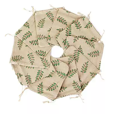 Printed linen Cork pocket mosquito repellent bag gift bag sachet sachet Chinese herbal medicine bag cotton linen packaging bag