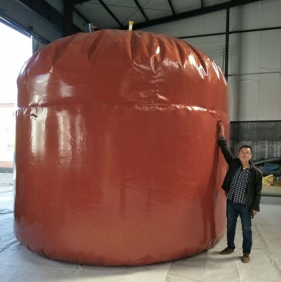 Large red mud soft digester Gas storage bag digester tank Household new rural environmental protection treatment ecological farm