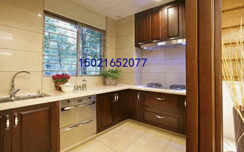 Overall integral cabinet Customized stainless steel table surface Customized quartz stone countertops customized