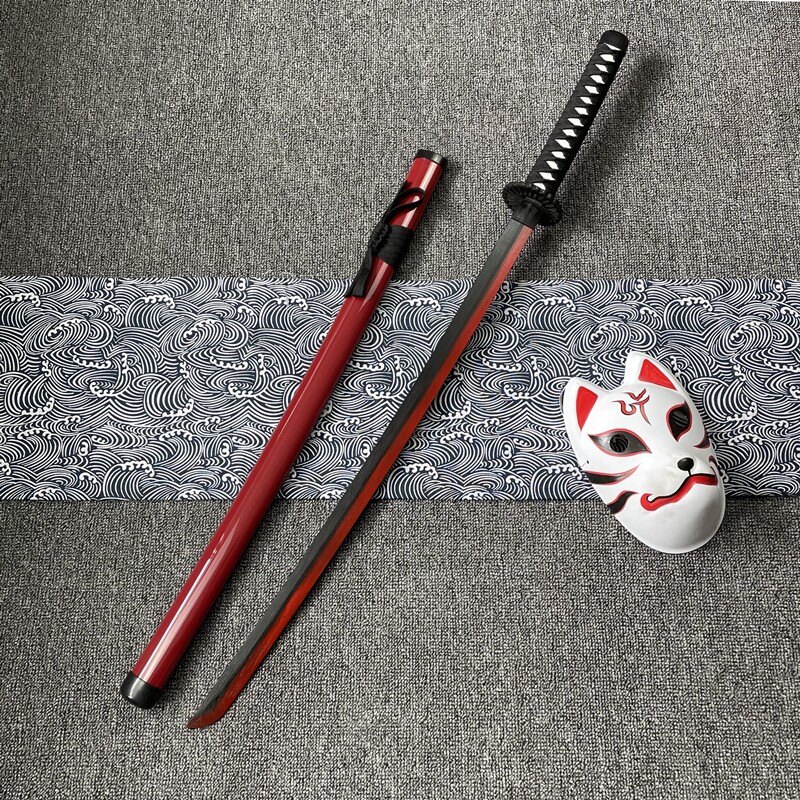 Red sheath kendo Sauron anime wood children's Bushido Reaper Juheri wheel drawing sword toy unedged