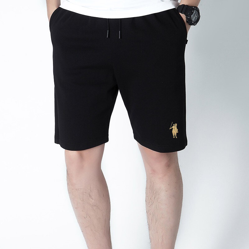 Spring and Summer New Style Men's Pure Cotton Shorts, Loose Fit, Large Size, Straight-Leg Polo Five-Point Pants, Sports Casual Pants, Trendy