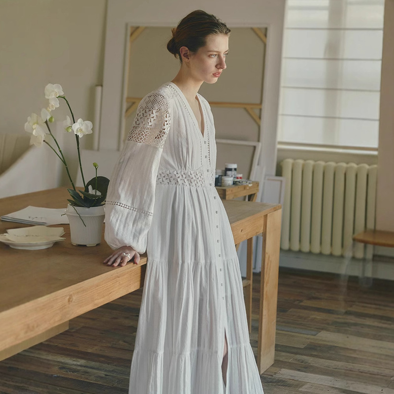 Liu Yifei Celebrity-Style Vacation Outfit Travel Long Dress Xinjiang Qinghai Lake Desert Photo Shoot Slimming Beach Dress Liu Yifei Celebrity-Style Vacation Outfit Travel Long Dress Xinjiang Qinghai Lake Desert Photo Shoot Slimming Beach Dress
