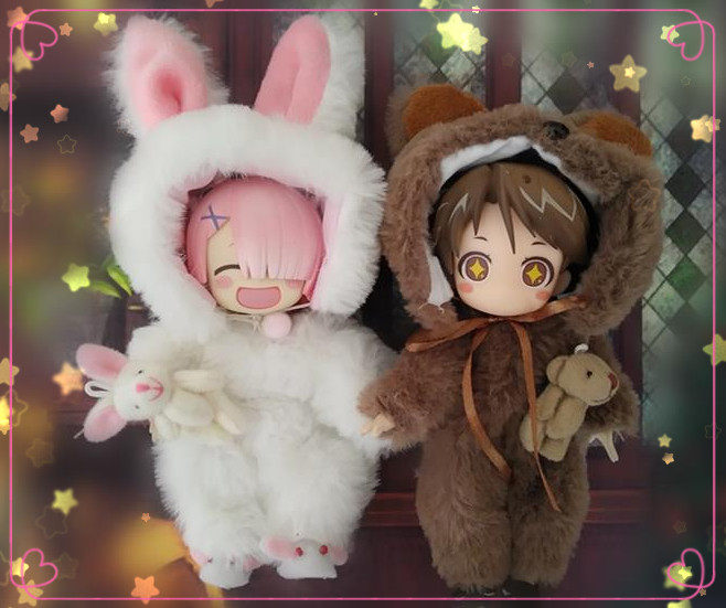 ob11 rabbit bear jumpsuit cloth molly8 points bjd hot holala6 points bjd doll clothing material bag