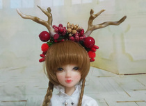 Baby antler hair hoop headdress small cloth blythe Kerr 8 points strange high baby clothes 6 points 4 points bjd material package