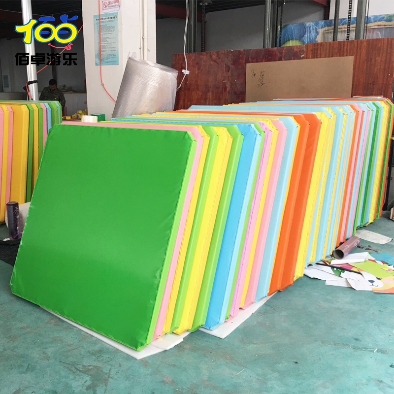 Air fort pvc soft bag Wooden platform board Square soft wood wood soft sponge air platform
