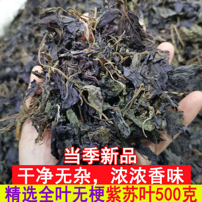 Purple Suleaf Dried Suzi Leaf Chinese Herbal Medicine Spice Wild Natural Pure Fresh Dry Suyetea 500g Grams
