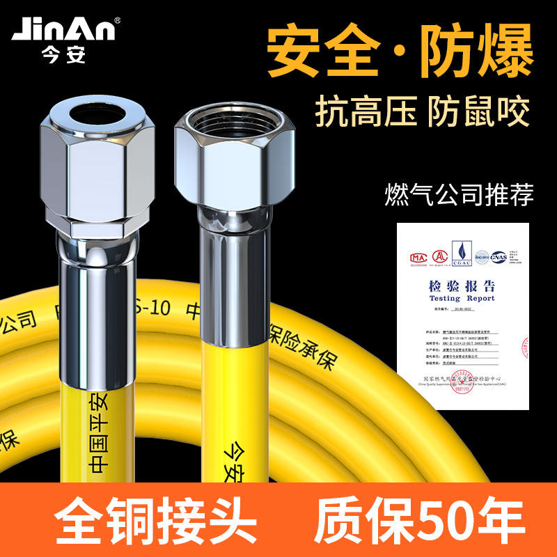 Today'an 304 stainless steel gas pipe corrugated pipe metal gas pipe explosion - proof household