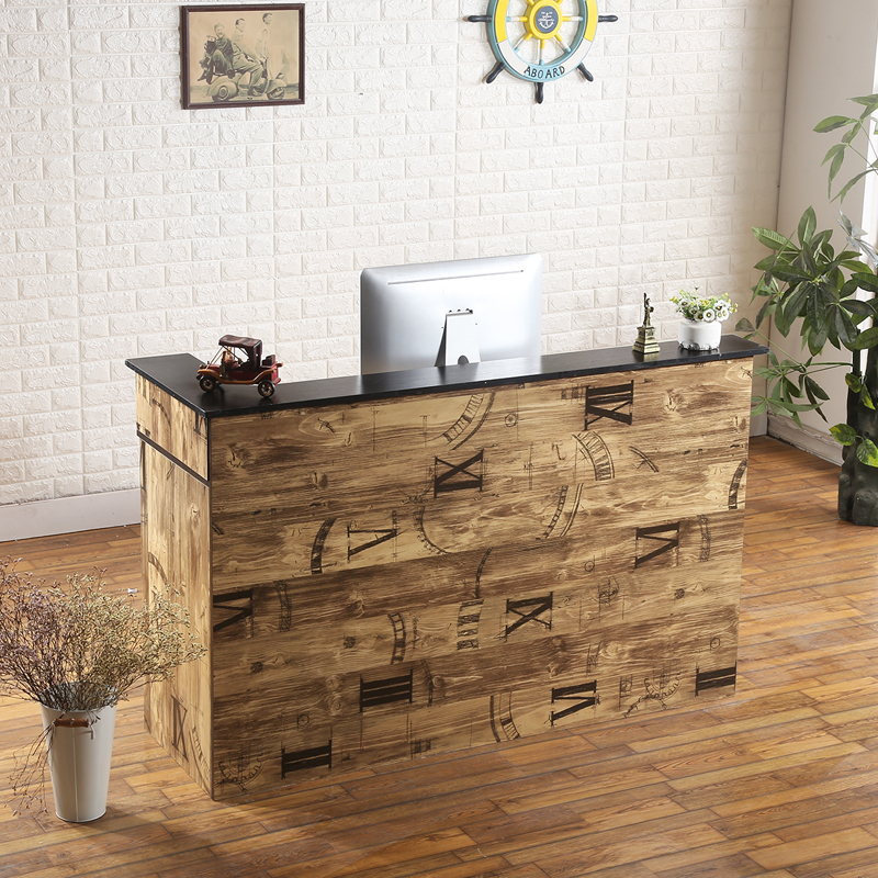 Usd 129 77 Retro Corner Cashier Clothing Bar Hair Salon Retro Corner Cashier Clothing Bar Hair Salon Beauty Embly Reception Desk Hotel Counter