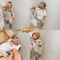 Yun Er Ma Baby Children's Wear Baby Fart Clothes Pure Cotton Baby Spring and Autumn Thin Siamese Clothes Newborn Ha Clothes