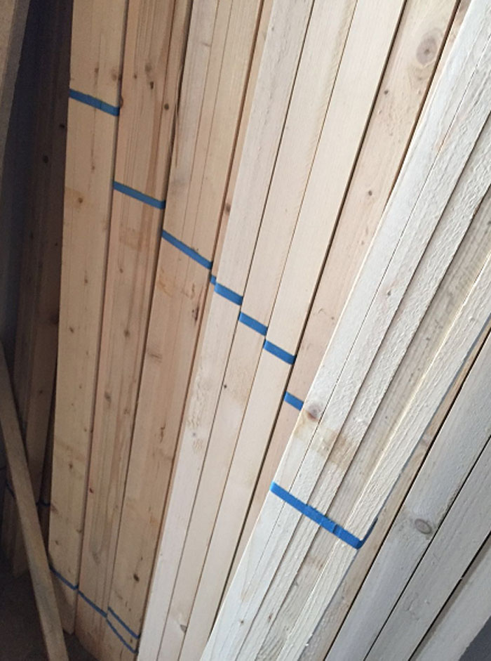 Wooden Keel White Pine Ceiling Wood Strip Diy Wood Square