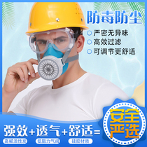 Gas mask chemical gas anti-gas mask spray paint industrial dust-proof anti-odor pesticide breathing full-face mask