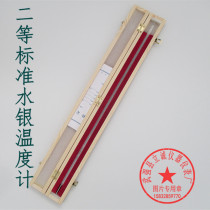 Second-class standard mercury thermometer 100-150 ℃ with factory identification certificate high precision 0 1 ℃ WBG-0-2