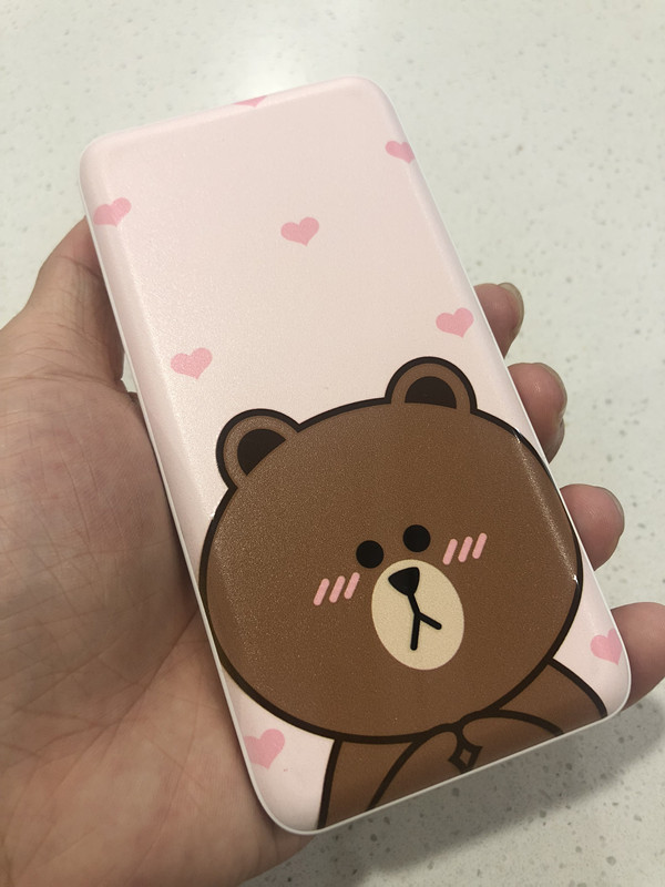 Cartoon Line Brown Bear Sạc Pod Gift Apple Andrew Universal Pink Panther 10.000 Mobile Power Kumamoto - Ngân hàng điện thoại di động sạc pin dự phòng