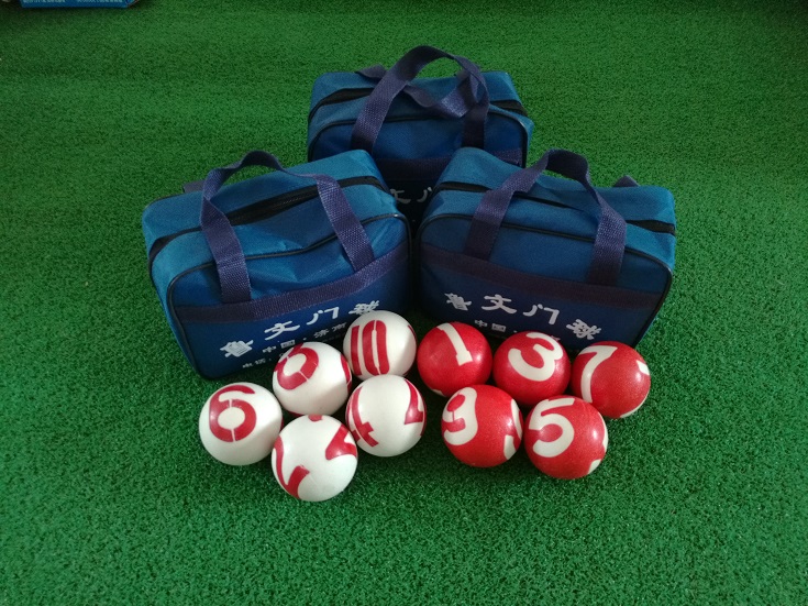 Reuven tri-sided non-slip gateball artificial grass court game professional game goalball baseball goalball cue stick supplies