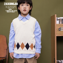 Z A I X O N G JI A-rice white wool line vest blouses the undershirt spring autumn and winter pat on that child cotton thread soft