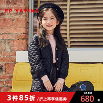 Shopping mall same model] EP Yaying childrens clothing autumn and winter girls new modern diamond thin childrens down jacket coat