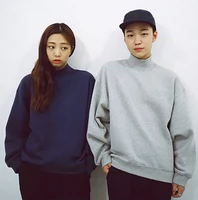 Dongdaemun ulzzang áo len cao cổ rộng áo len Áo len nam và nữ cộng với nhung mùa xuân đại học Hàn Quốc áo hoodie đẹp