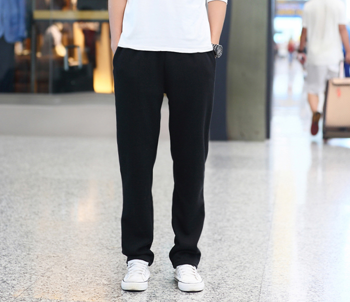 Mùa thu đông quần thể thao quần nam cộng với nhung dày rộng kích thước lớn quần âu quần cotton nam chạy thẳng quần quần áo nam đẹp