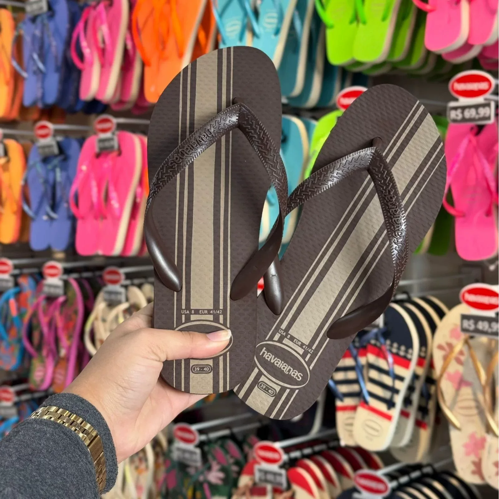 Пляжные шлепанцы Havaianas, нескользящая пляжная обувь, тапочки