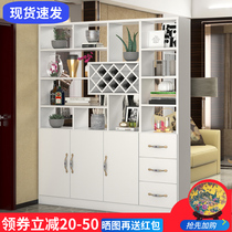 Wine cabinet decoration Modern simple living room foyer cabinet Wine cabinet Door screen cabinet Entrance partition cabinet Storage locker