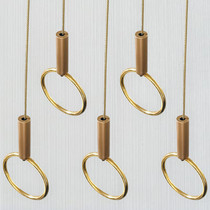 Clothing store window decoration ceiling ring extended hanging display rack clothes hanger wall hanging chain gold hook