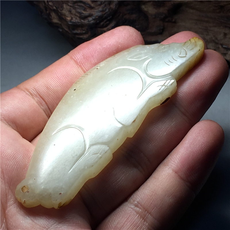 黄玉龍頭形珮 和田玉 古玉 古玉擺件 中国古玩 中国美術 唐物骨董G113 黄玉龍頭形珮 和田玉 古玉 古玉擺件 中国古玩 中国美術 唐物骨董