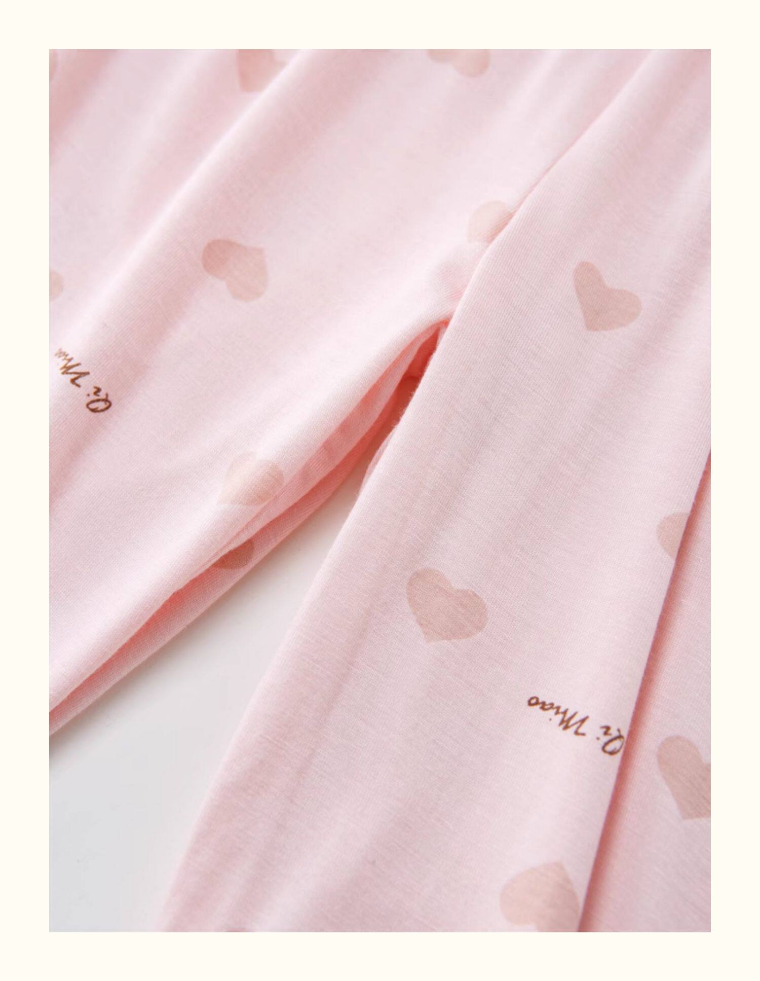 软糯透气儿童莫代尔睡衣女童家居服女孩空调服花边睡衣宝宝冰丝薄 — 15