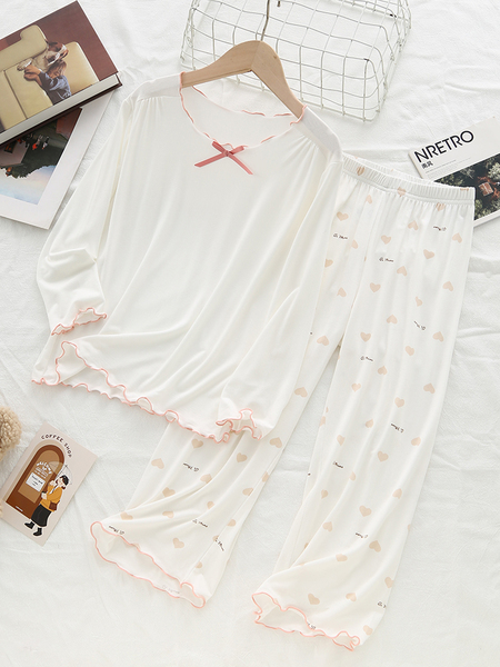 Soft Glutinous Breathable Kids Modal Pajamas Girls' Home Wear Girl Air Conditioning Clothes Lace Pajamas Baby Ice Silk Thin — 2