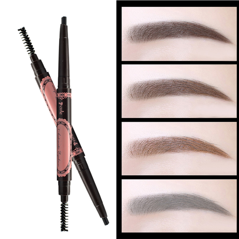 Double-headed eyebrow pencil female water resistance sweat resistance natural lasting not easy to decolor beginner fog eyebrow brush eyebrow powder net red