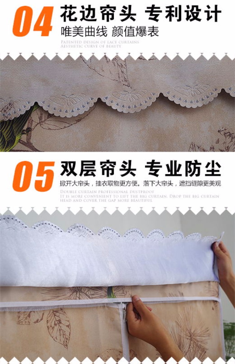 Tủ quần áo vải tủ quần áo bằng thép dày củng cố đơn giản vải đậm tối giản hiện đại thép khung đôi Oxford kinh tế - Buồng tủ gỗ mini