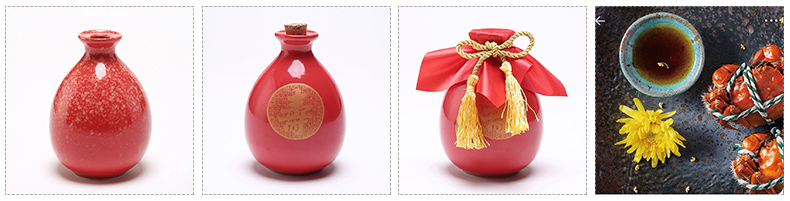 The Empty live happy character ceramic bottle gift wine jar tavern decorative home antique little hip 1 6 jins