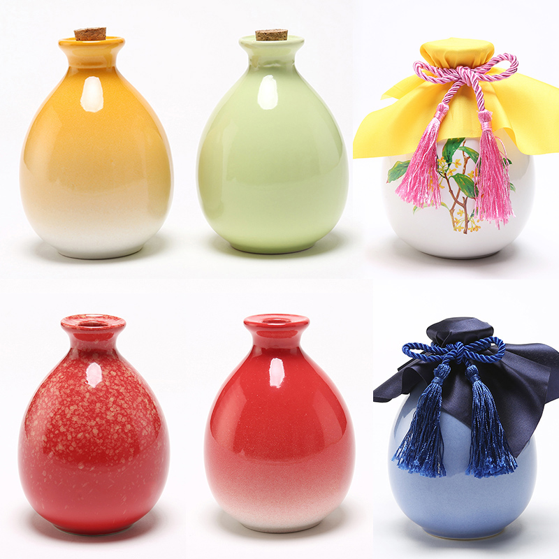 The Empty live happy character ceramic bottle gift wine jar tavern decorative home antique little hip 1 6 jins