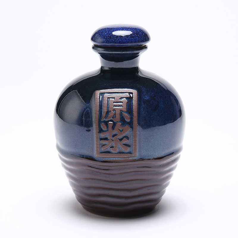 Ancient garden 5 jins of loading earthenware jar household classic hip flask from the empty wine bottle of white wine furnishing articles ceramic bottle
