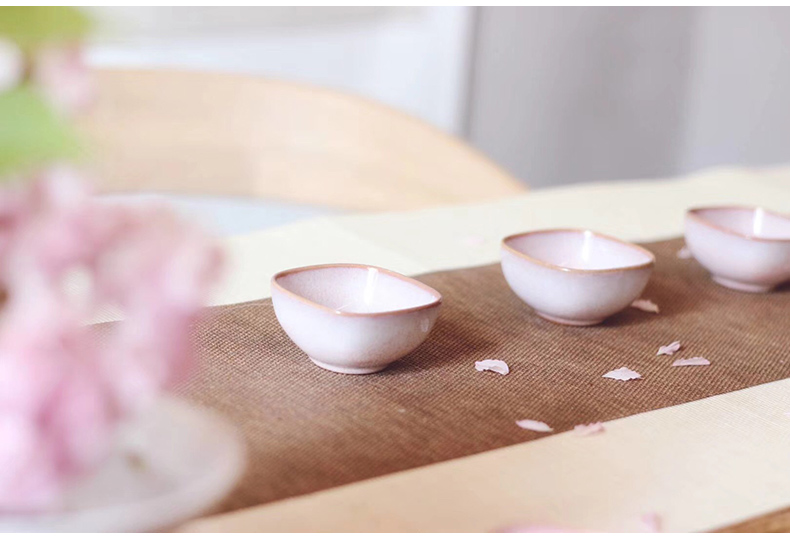 Yixing Japanese coarse ceramic tea cup purple sand to build one single variable sample tea cup cup female household kung fu master