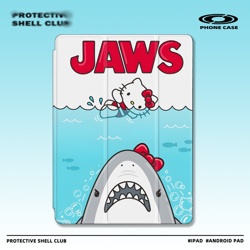 Funny Movie Jaws Retro Cartoon Kitty Niche Cat Suitable for Apple iPad Pro 2022 Model 11/12.9/Air5/Mini6 Anti-Drop 70% off Airbag Protective Case Book Style Funny Movie Jaws Retro Cartoon Kitty Niche Cat Suitable for Apple iPad Pro 2022 Model 11/12.9/Air5/Mini6 Anti-Drop 70% off Airbag Protective Case Book Style
